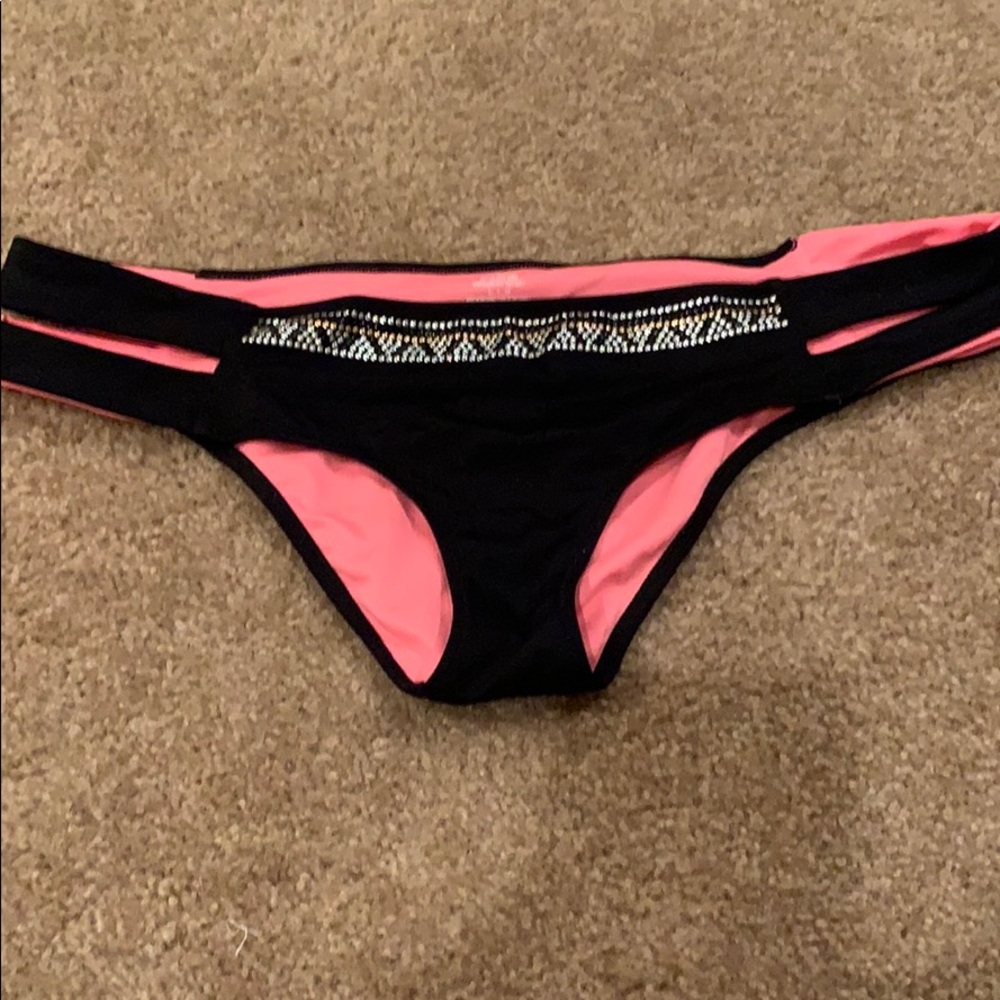 PINK cut out bikini bottoms